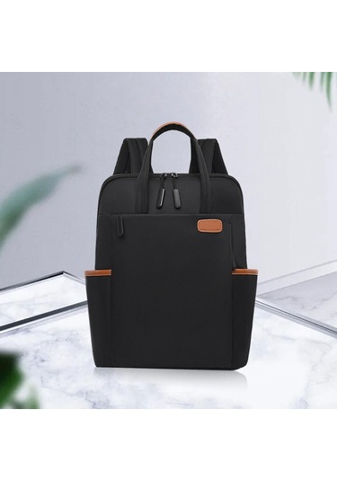 Suntek Kadın Erkek Dizüstü Sırt Çantası Şık Üniversite Siyah