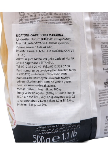 Granoro Dedicato Uzun Penne Brigate Granoro 500 G
