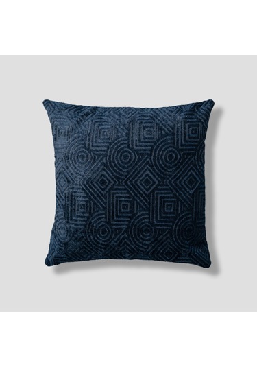 Sezyon Mira Desenli 45 45 Gece Mavisi Kırlent Kılıfı Gece Mavisi