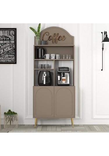 Lyon Kahve Köşesi 80cm - Atlas / Altın