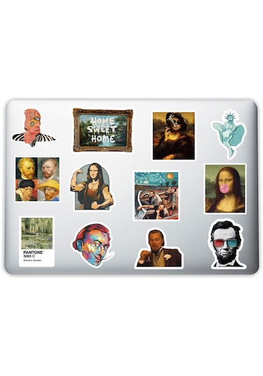 Art Sanat Tasarımlı Laptop Notebook Tablet Telefon Sticker Set 009