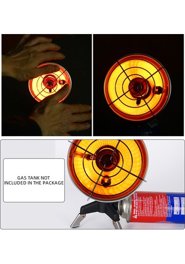 Reedark Kamp İçin Mini Gaz Isıtıcı - Taşınabilir, Verimli Isı, Dayanıklı Malzeme İle Dış Etkinlikler İçin Set Mavi