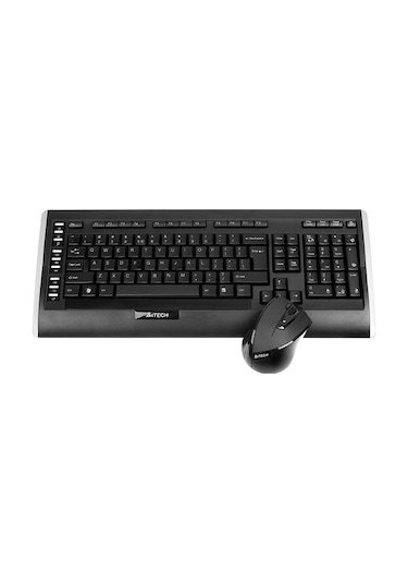 A4Tech 9300F V-Track Kablosuz Multimedya Q Klavye Mouse Set