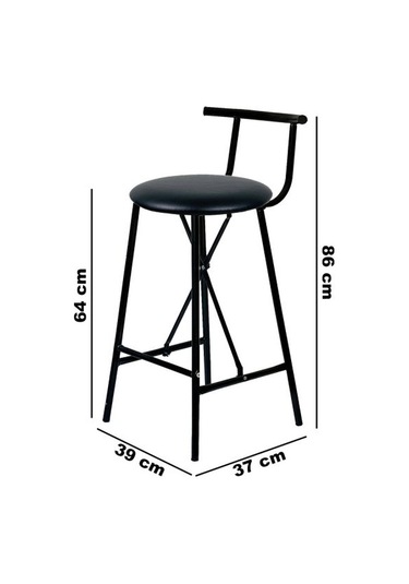 Mutfak Sandalyesi Bar Taburesi Döşemeli 1112 Çok Renkli