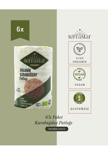 Terrastar Organik Karabuğday Patlağı 6'lı
