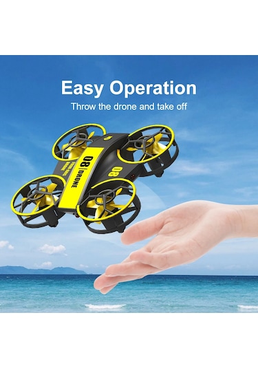 Çocuklar Ve Yeni Başlayanlar Için Mini Drone, Rc Quadcopter Kapalı Helikopter, Mini Blue 3b