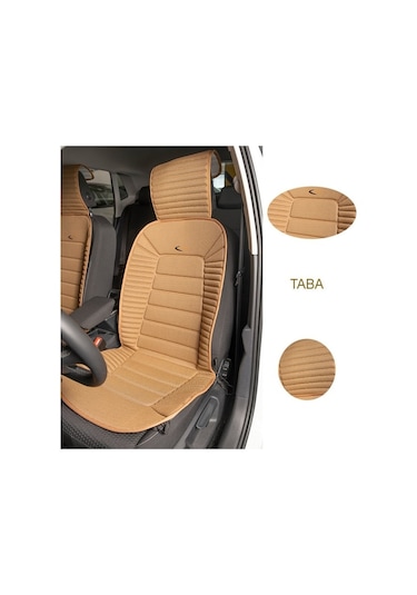 Ford Transit Uyumlu Koltuk Minderi Ön 2'li Set Bumerang Taba