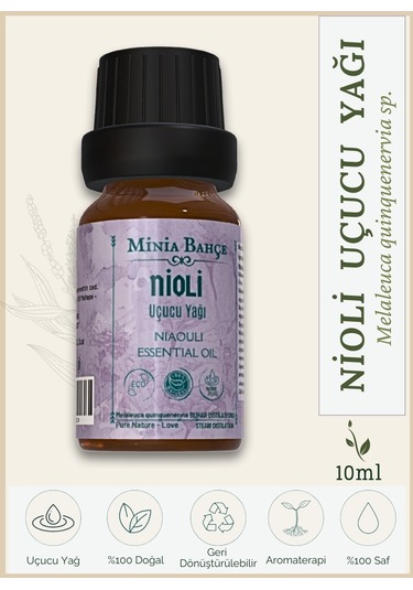 Minia Bahçe Bitki Ve Sanat Atölyesi Nioli Uçucu Yağı Niaouli Essential Oil 10 ML