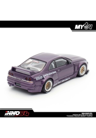 Inno 1/64 Nissan Skyline Gt-r R33 "pandem / Rocket Bunny" Purple Çok Renkli