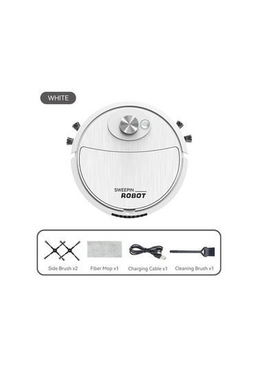 Fastbuy Akıllı Haritalamalı 3 Lü Robot Süpürge: 2000pa Emiş, Otomatik Şarj, Halı/sert Zemin Temizleyici, Siyah Siyah