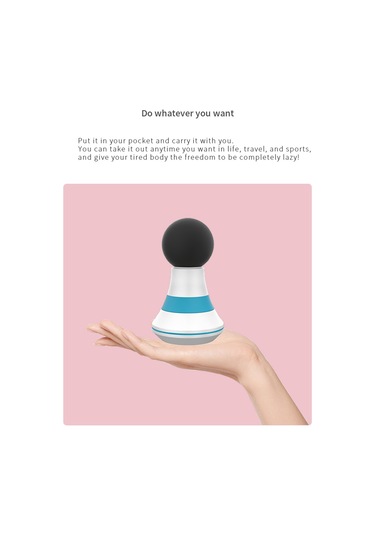 Samdoo El Tipi Elektrikli Masaj Cihazı - Kas Açısını Alleviate Et - 6 Seviye Şiddet - 400mah Pil - Sarı Sarı