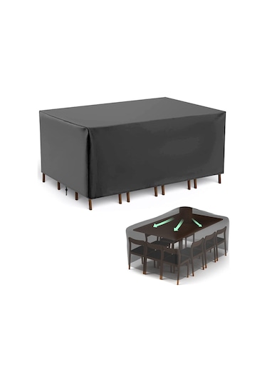 Bahçe Mobilya Koruma Örtüsü Branda 200x150x75 Cm Su Geçirmez