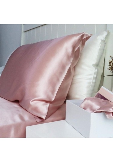 Antibakteriyel Terletmeyen İpek Saten Yastık Kılıfı 2'li 50x70 Pembe Pembe