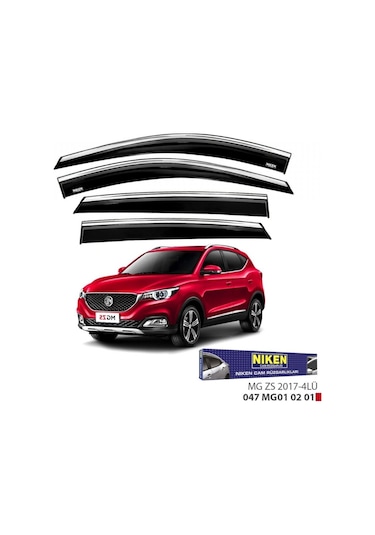 Niken Mg Zs 2017+ Kromlu Cam Rüzgarlığı 4 Lü