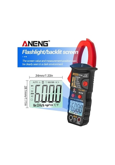 Didadodo Aneng St184 Multimetre, Akıllı Test Cihazı, Gerilim-akım Pens