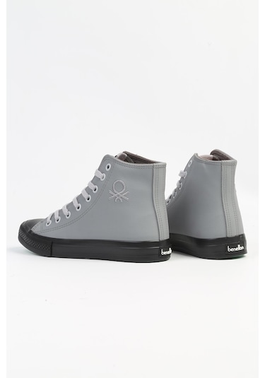 Benetton Bn-31046 - 3374 Gri Siyah - Kadın Spor Ayakkabı 001