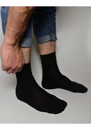 Belorusskie Erkek Çorapları, Pamuklu, 10 Çift Set 459664046 Siyah