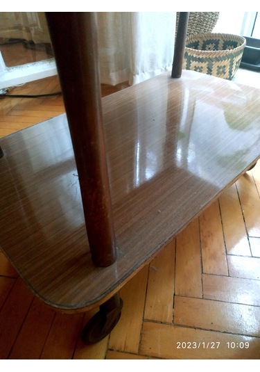 Omeniv Antika Art Deko Servis Arabası Sehpa