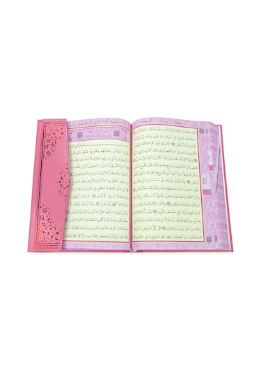 Rahleli Kuranı Kerim Tesbih Kızımın Çocuk Seccade Seti Pembe