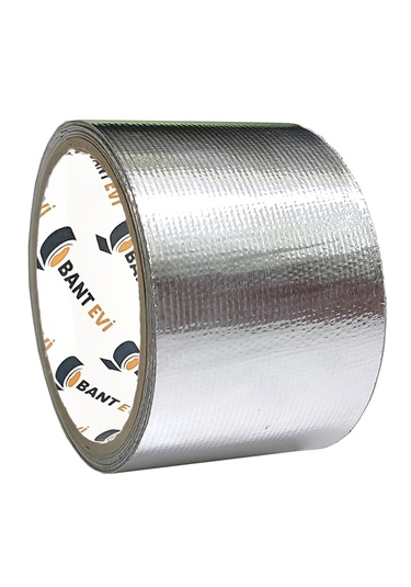 Yüksek Isıya Dayanıklı Alüminyum Bant Cam Elyaf Takviyeli Isı Kalkanı 10 Cm X 5 M