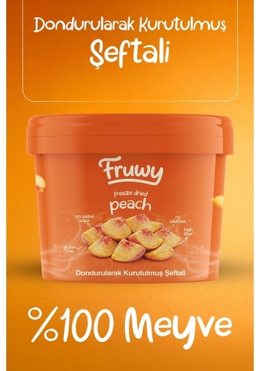 Freeze Dried Şeftali Kova Dondurularak Kurutulmuş Şeftali Diğer