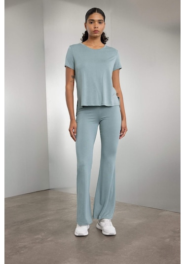 DeFactoFit Modal İspanyol Paça İnce Pantolon C0420AX24SMGN1223