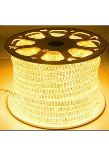 220v Hortum Led Şerit 5050 3çip 60 Led Günışığı