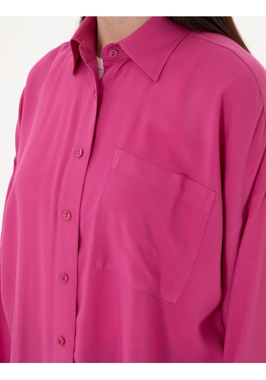 Pierre Cardin Kadın Fuşya Gömlek Desenli 50311567-vr023 Fuşya