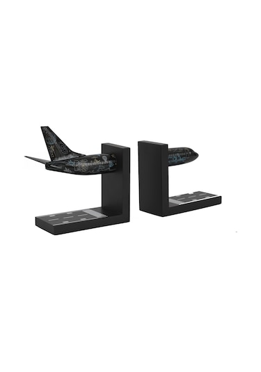 Zekupp Boeing 737-800 1/100 Ölçek Siyah Desenli Kitap Tutucu