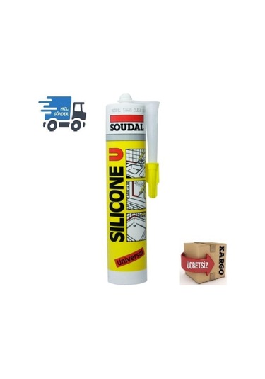 Soudal Silikon Beyaz Veya Şeffaf 280 Gr.