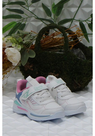 M.p 242 3324 Beyaz Rahat Hafif Kız Çocuk Ayakkabı 001