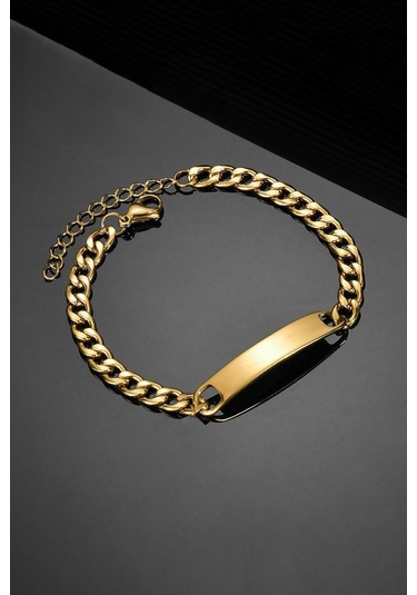 Chavin Gold Çelik Erkek Künye Bileklik Eu40sr Gold