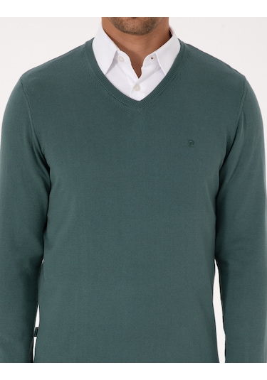 Pierre Cardin Erkek Yeşil Kazak /triko 50314190-vr054 Yeşil