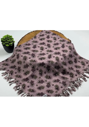 Beyce Cotton Sökme Boncuklu Desenli Tülbent 06440 Pembe