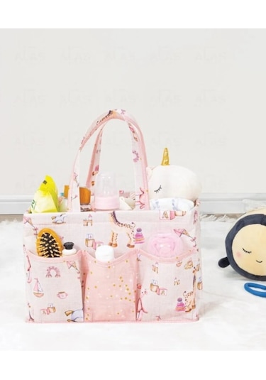 Baby Bebek Bakım Çantası Çok Gözlü Organizer Pembe