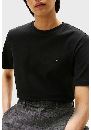Tommy Hilfiger Erkek T Shirt Mw0mw37508 Bds Siyah Siyah Tommy Hilfiger Erkek T Shirt Mw0mw37508 Bds Siyah Siyah