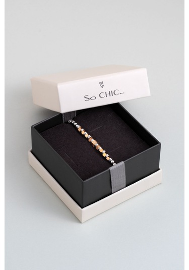 Klasik Stil Erkek 20 Cm Çelik Bileklik Sarı