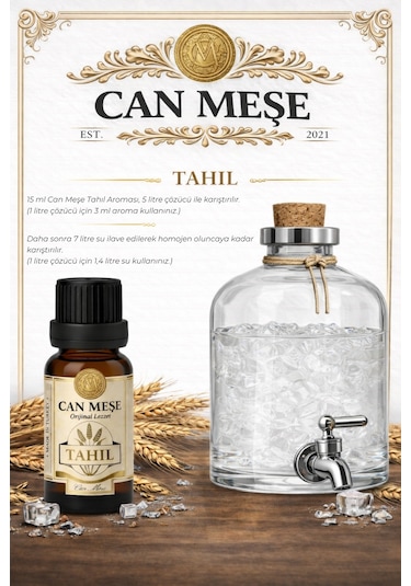 Can Meşe Tahıl Aroması Votka Kiti 15 ML -  5 L için Uyumlu