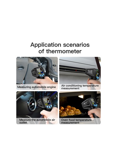 Tenfowee Mestek Ir03b Endüstriyel Kızılötesi Termometre: -50 600 , Ayarlanabilir Emisyon, Alarmlı, Pil Hariç