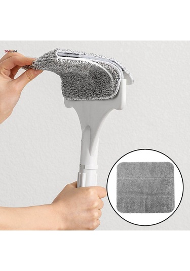 Paspas Yedek Kafası, Toz Paspas Kafası, Yedek Çok Fonksiyonlu Kolay Temizlenen Mikrofiber Paspas Kafası, Duş Ev Zemin Temizliği İçin