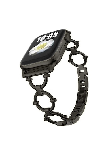Kilifone -  Apple Uyumlu  Watch  7 45mm - Kordon Metal Kordon Krd-56
