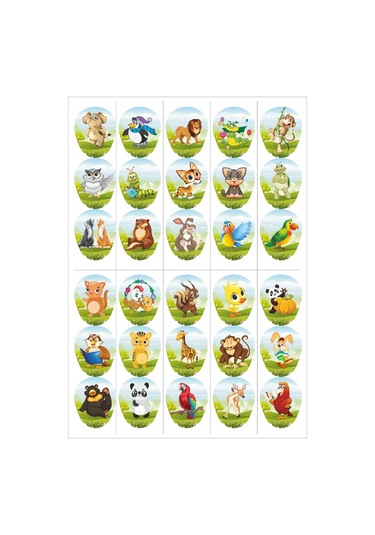 Zadem Anka Hayvan Desenli Çocuk Göz Pedi 100'lü