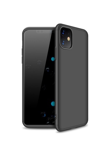 Apple Uyumlu iPhone 11 3 Parçali 360 Tam Koruma Gkk Rubber Kapak Kilif 403228564