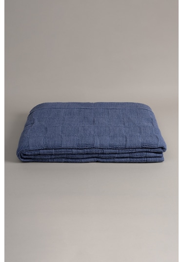 Plaid İndigo Çift Kişilik Battaniye 200x220 15015 Indigo