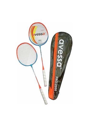 Avessa Brk-2000 Badminton Raketi Set Çantalı Neon Turuncu