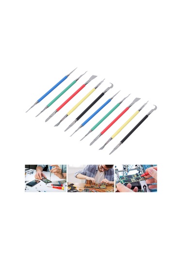 Fosenze Te-018 Sk5 Çelik 5'li Tamir Seti - Cpu Nand Bga Çıkarıcı, Çip Tamiri, Macun Temizleme, Anakart Aracı 2 Paket