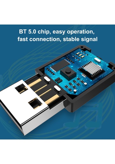Lemestar Zf-169s Bluetooth 5.0 Alıcı Verici - Kablosuz Müzik Adaptörü, Tv/araba/hoparlör İçin Çift Modlu Usb Ve Aux Bağlantı