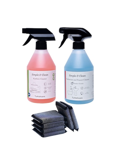 Simple & Clean Banyo Ve Mutfak Temizleme Spreyi 2 x 500 ML