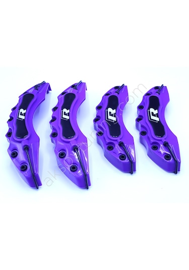 R Logolu Kaliper Kapağı Mor 4 Parça