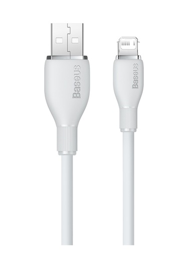 Baseus Pudding Serisi 2.4a Usb - 8 Pin Hızlı Şarj Veri Kablosu, Uzunluk:2m Cbtx